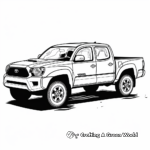 Reliable Toyota Tacoma Pickup Truck Coloring Pages 3