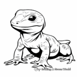 Reptile and Amphibian Tracing Coloring Pages 3