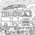 Retro 60s and 70s Coloring Pages for Adults 1