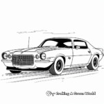 Retro Camaro: 70s Style Coloring Pages 4