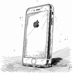 Retro iPhone: The Original Model Coloring Pages 1
