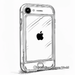 Retro iPhone: The Original Model Coloring Pages 3