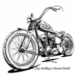 Retro Lowrider Bike Coloring Pages 1