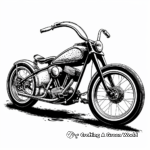 Retro Lowrider Bike Coloring Pages 2