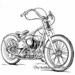 Retro Lowrider Bike Coloring Pages 4