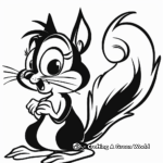Retro Slappy Squirrel Coloring Pages 1