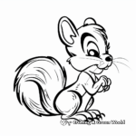 Retro Slappy Squirrel Coloring Pages 2