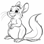 Retro Slappy Squirrel Coloring Pages 4