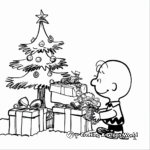 Retro Styled Charlie Brown Christmas Scene Pages 3