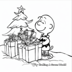 Retro Styled Charlie Brown Christmas Scene Pages 4