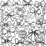 Ribbon Collection Coloring Pages: Satin, Grosgrain, Organza 2