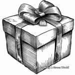 Ribbon on Gifts: Packaging-Scene Coloring Pages 4