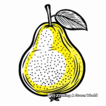 Ripe Yellow Pear Coloring Pages 2