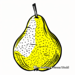 Ripe Yellow Pear Coloring Pages 4