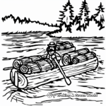 River Crossings of the Oregon Trail Coloring Pages 1