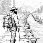 River Crossings of the Oregon Trail Coloring Pages 2