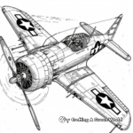 Robust World War II Plane Coloring Pages 3