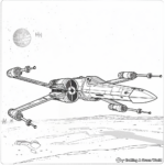 Rogue Squadron X-Wing Coloring Pages 3