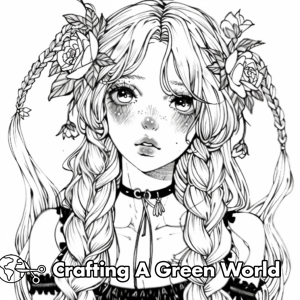 Long Hair Anime Girl Coloring Pages - Free & Printable!