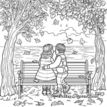 Romantic Fall Scene Coloring Pages for Adults 2