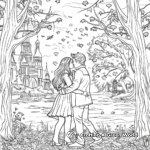 Romantic Fall Scene Coloring Pages for Adults 4
