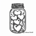 Romantic Love Messages In Mason Jar Coloring Pages 4