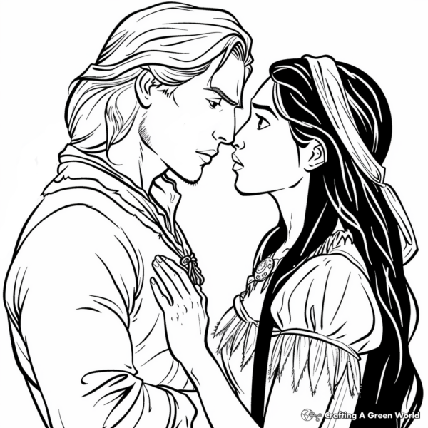 Pocahontas Coloring Pages - Free &amp; Printable!