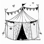 Romantic Wedding Tent Coloring Pages 2