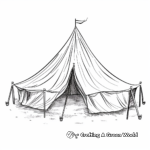Romantic Wedding Tent Coloring Pages 3