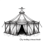 Romantic Wedding Tent Coloring Pages 4
