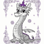Royal Purple Dragon Coloring Pages 3