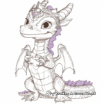 Royal Purple Dragon Coloring Pages 4