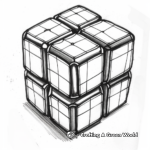Rubik’s Cube Inspired Fidget Toy Coloring Pages 2