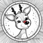 Rudolph the Red-Nosed Reindeer Christmas Coloring Pages 1