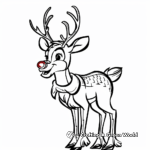 Rudolph the Red-Nosed Reindeer Christmas Coloring Pages 4