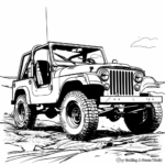 Rugged Jeep CJ7 Coloring Pages 3