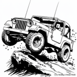 Rugged Jeep CJ7 Coloring Pages 4