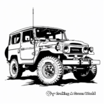Rugged Toyota Land Cruiser Coloring Pages 1