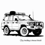 Rugged Toyota Land Cruiser Coloring Pages 2