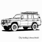Rugged Toyota Land Cruiser Coloring Pages 3