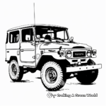 Rugged Toyota Land Cruiser Coloring Pages 4