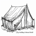 Safari Tent Coloring Pages amongst Wildlife 1