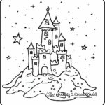 Sand Castle Under the Starlight Coloring Pages 3