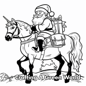 Christmas Horse Coloring Pages - Free & Printable!