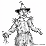 Scarecrow: Best Friend of Dorothy Coloring Pages 1