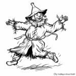 Scarecrow: Best Friend of Dorothy Coloring Pages 3