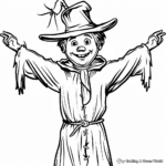 Scarecrow: Best Friend of Dorothy Coloring Pages 4