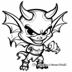 Scary Horned Demon Coloring Pages 4