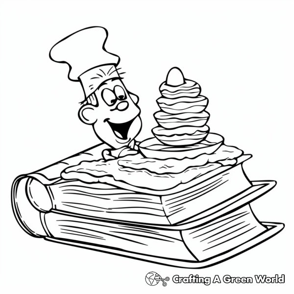 Scenes from the Book: Green Eggs and Ham Coloring Pages 1