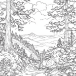 Scenic Landscapes of the Oregon Trail Coloring Pages 4